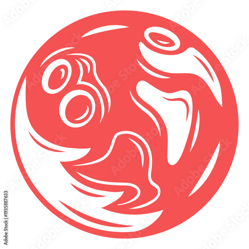 Bowling ball high contrast