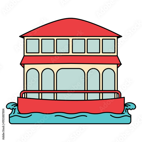 Paddle steamer water boat transport