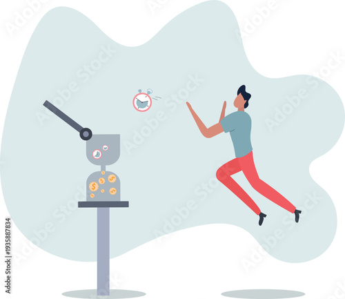 wisely allocating time concept of completing tasks .person's life situation and his activities.