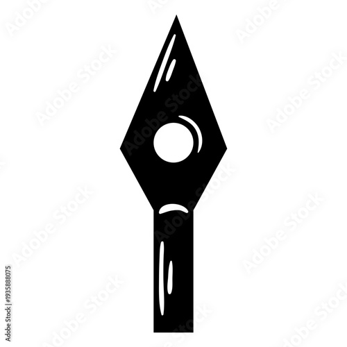 Broadhead high contrast arrowhead