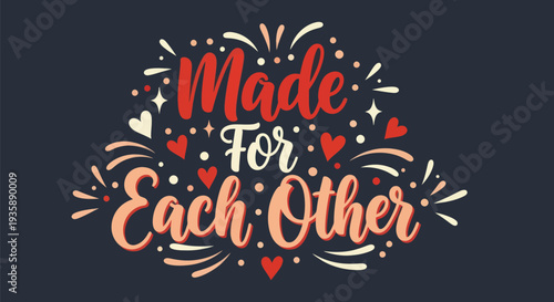 Romantic text design for relationships