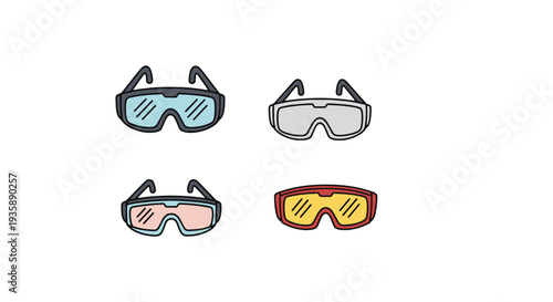 Safety Announcement soft tone color illustration