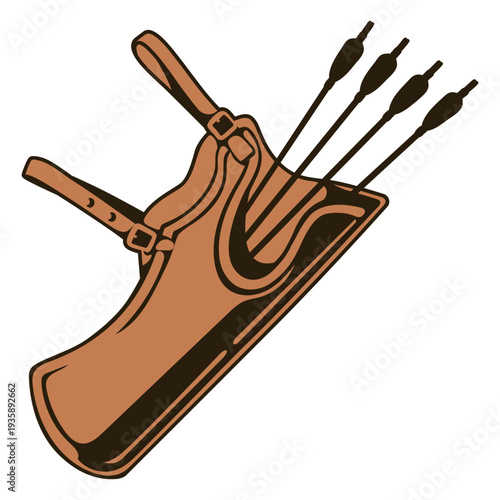 Brown arrow bag archery equipment