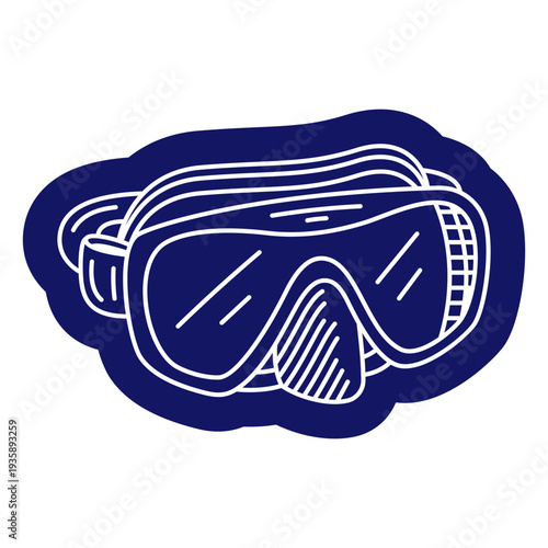 Diving mask cutout design