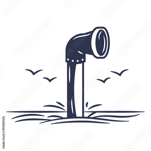 Periscope cut out realistic