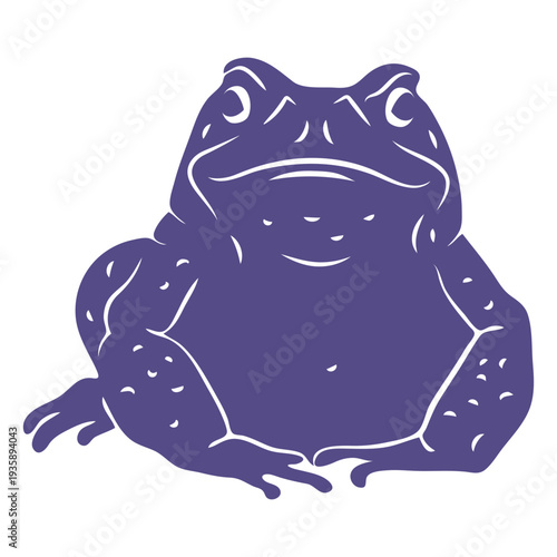 Ugly frog with warts