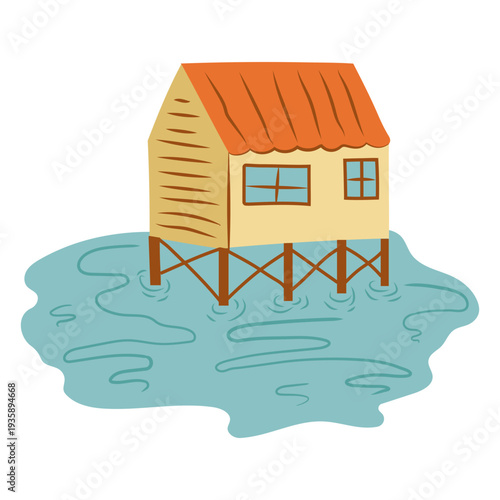 Cottagecore wilderness lake cabin