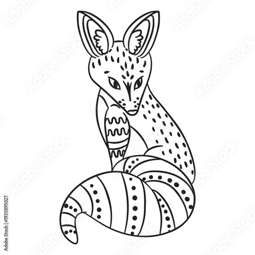 Fox mexican sculpture