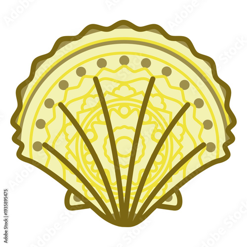 Mandala clam icon