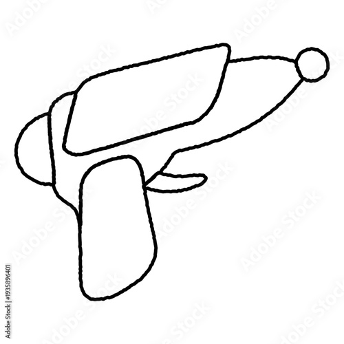 Children's toy pistol icon