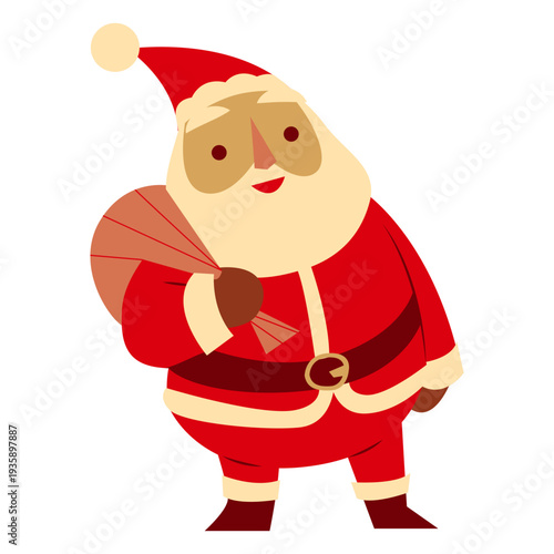 Santa Claus with Bag of Toys