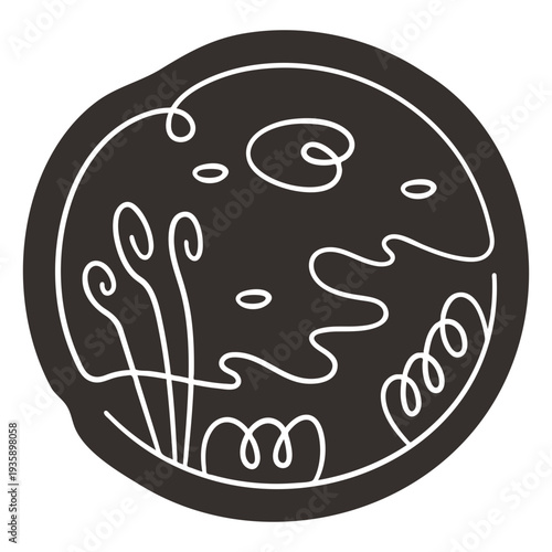 Scenery cut out shore