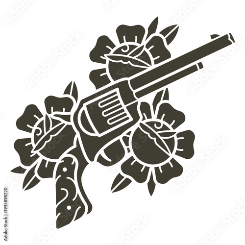 Wild west gun cut out