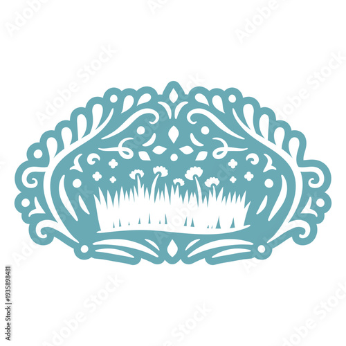 Decorative grass scenery