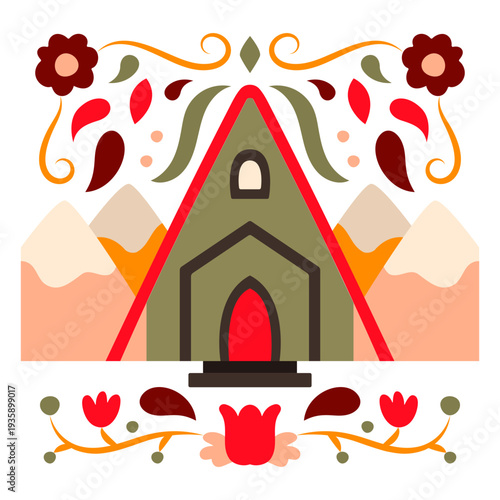 Cabin in the woods flat