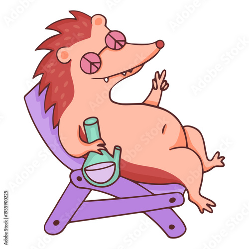 Hppie hedgehog color stroke