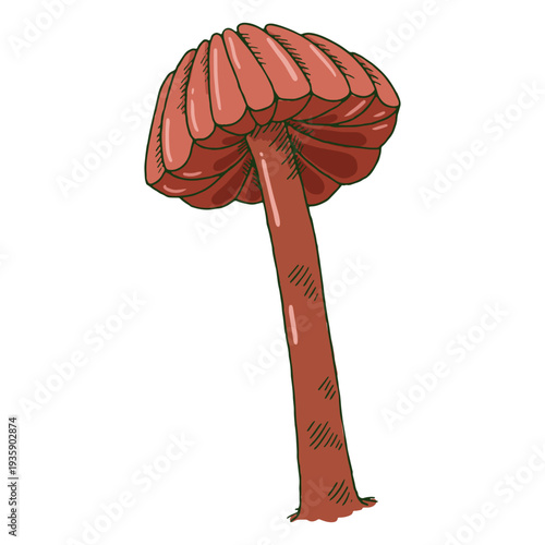 Detailed mushroom icon