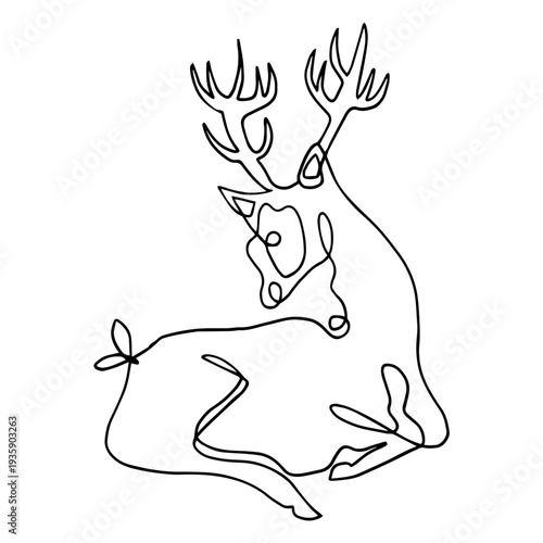 Animal sat raindeer