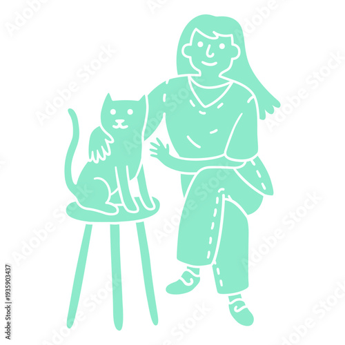 Cat veterinarian people