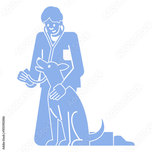 Veterinarian health dog animal people