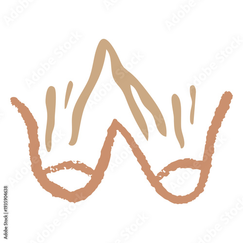 Women's day hand drawn breast