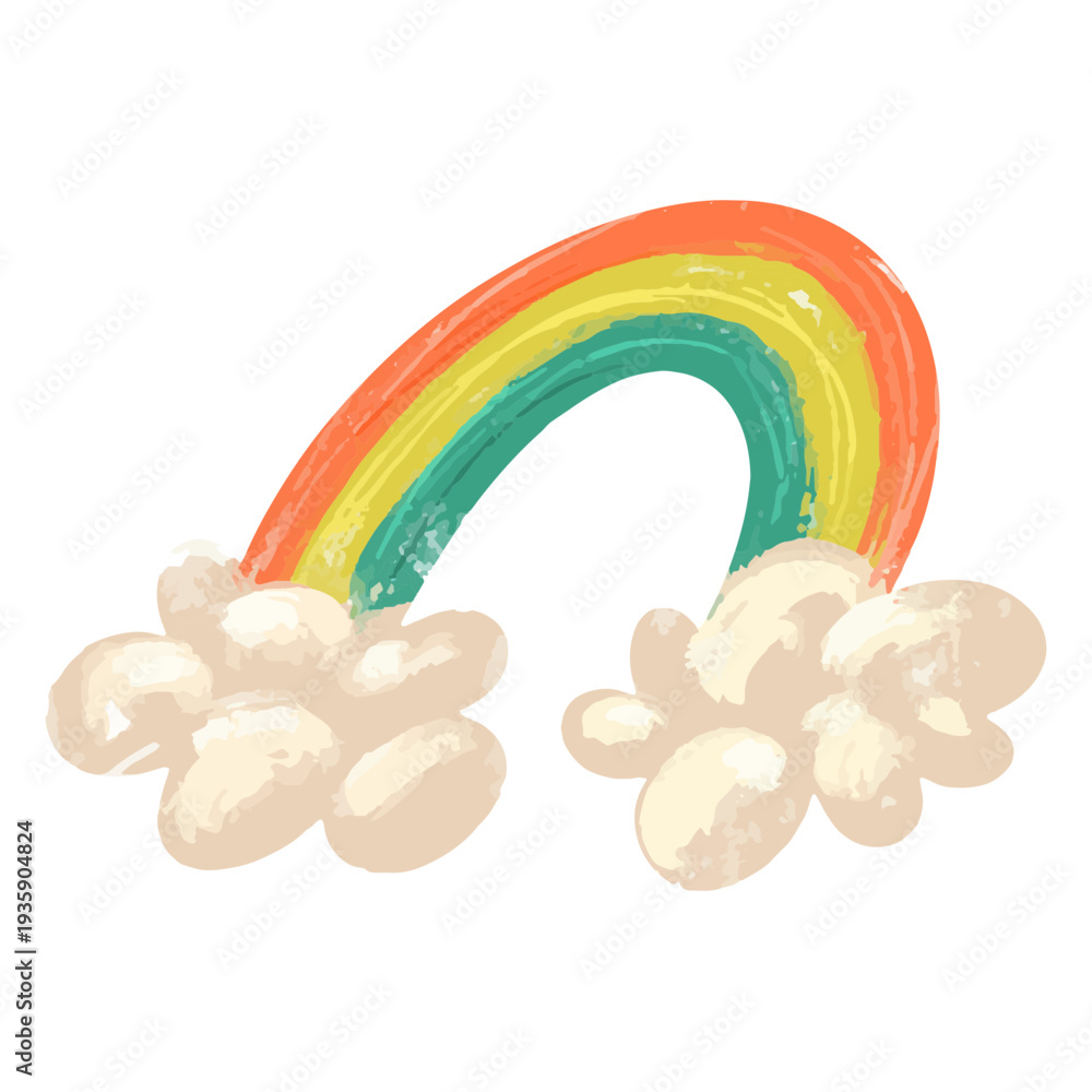 Fototapeta premium Rainbow in three colors