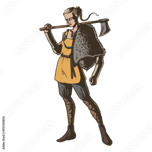 Viking woman nordic people