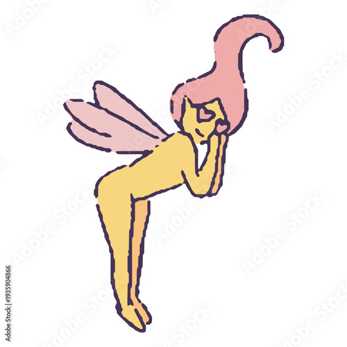 Fairy character in love