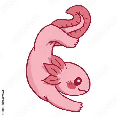 Yogui axolotl color stroke inverted