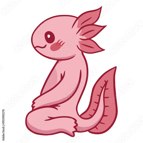 Yogui axolotl color stroke toes