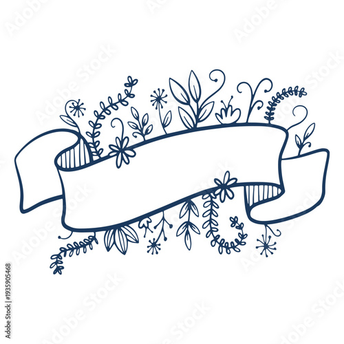 Flower delicate stroke lace ribbon