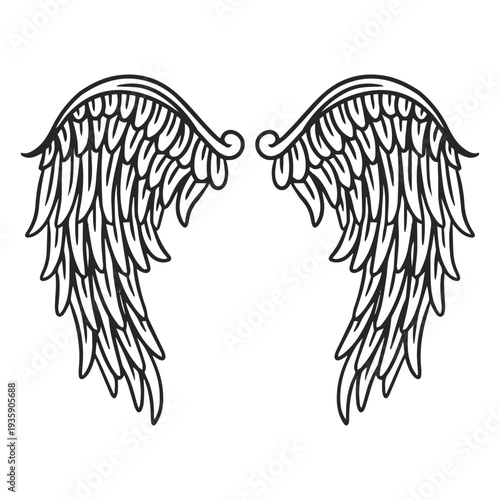 Extended angel wings