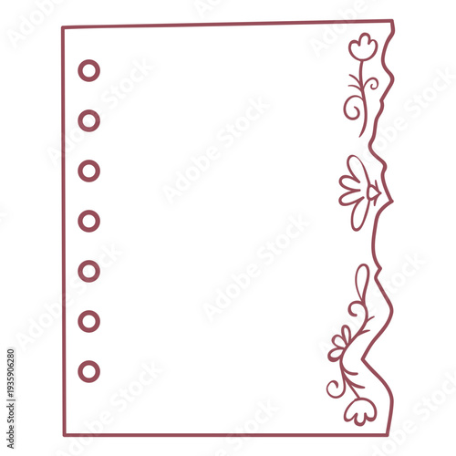 Lovely floral motif cardstock