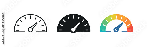 Clear driving scene showing a dashboard speedometer icon with a steady indicator needle symbolizing controlled speed and