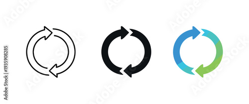 System dynamics metaphor conveyed by a circular flow arrow forming a continuous loop symbolizing exchange, presented as one