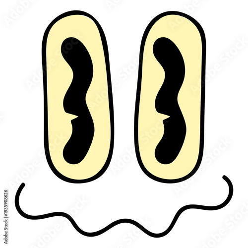 Strange cartoon expression