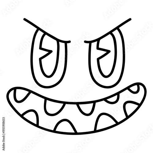 Angry cartoon caricature