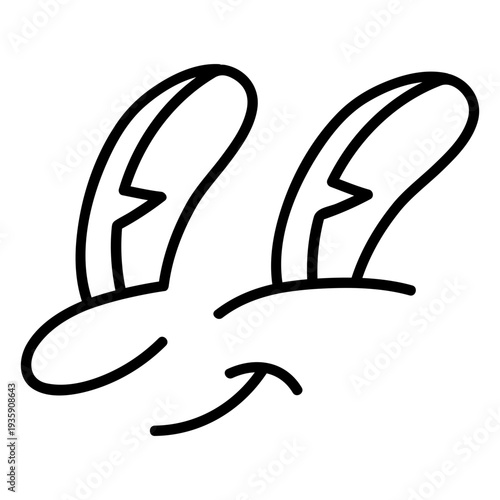 Cartoon face with huge eyes