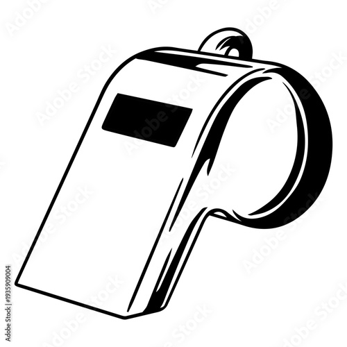 A soccer referee whistle