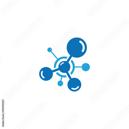 Molecular structure illustration representing scientific research and innovation.