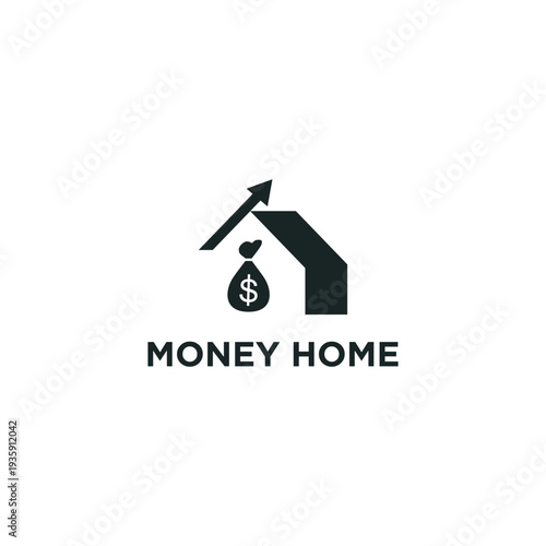 Money Home Logo Financial Growth and Real Estate Investment.