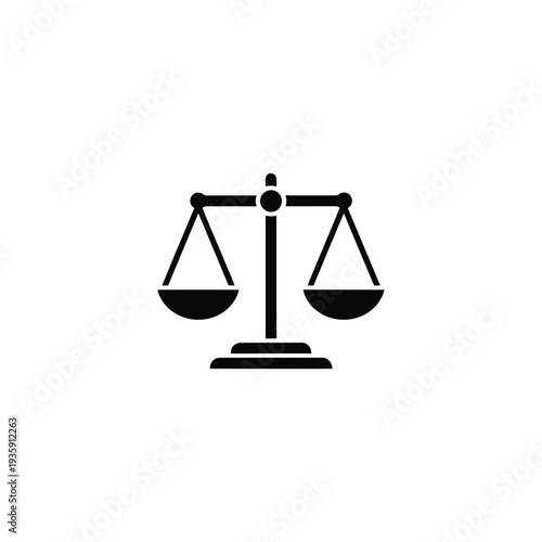 Symbol of Justice A Balanced Scale Representing Fairness and Law.