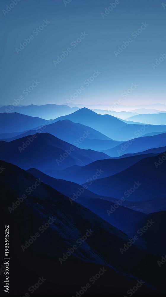 Fototapeta premium Mountain landscape with snowy peaks and dramatic clouds