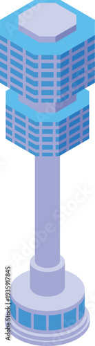 Seoul tower rising into sky, showcasing modern architecture and innovative design