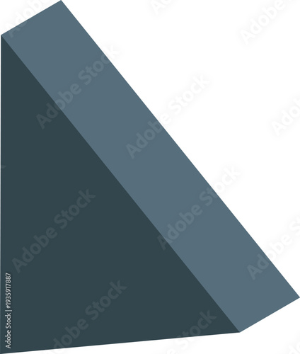 Simple geometric shape illustrating abstract concepts, ideal for educational or design projects