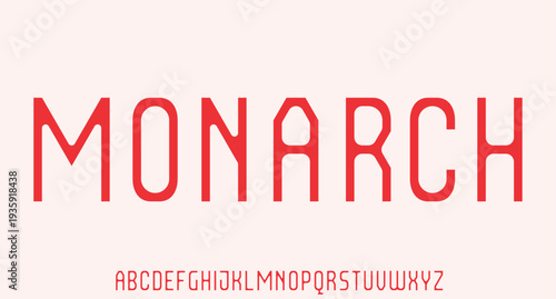 MONARCH. RETRO VINTAGE POSTER font	