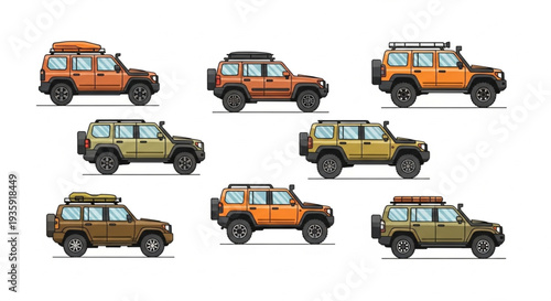 Collection of Pixel Art Offroad Vehicles.