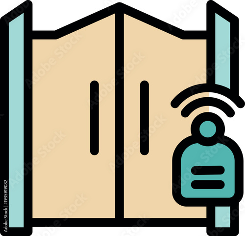 Remote control opening a smart gate with wireless technology