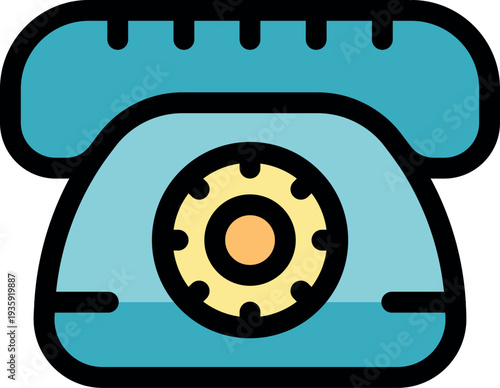 Rotary phone representing vintage communication technology, evoking nostalgia and a sense of classic design