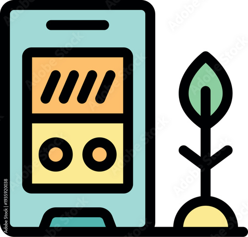 Mobile application managing automated greenhouse or vertical farm, promoting sustainable agriculture and eco conscious farming practices